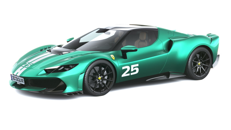 法拉利 296 Speciale 2026 3D 模型 .c4d .max .obj .3ds .fbx .stl .blend 