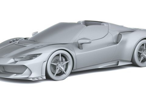 Ferrari 296 Özel A 2026 3D Model