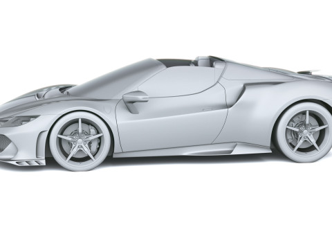 Ferrari 296 Özel A 2026 3D Model