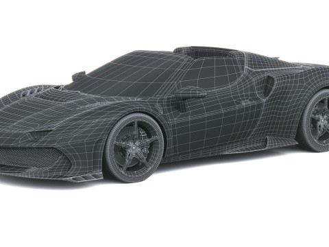 Ferrari 296 Özel A 2026 3D Model