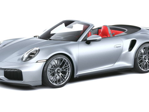 पोर्शे 911 टर्बो एस कैब्रियो 2026 3D मॉडल