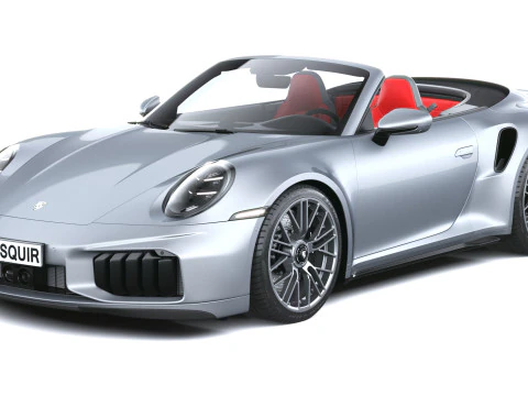 Porsche 911 Turbo S Cabrio 2026 3D Model