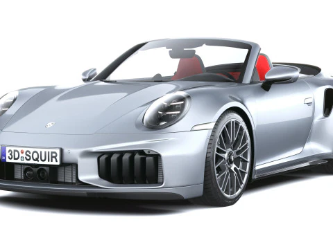 Porsche 911 Turbo S Cabrio 2026 3D Model