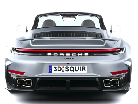 Porsche 911 Turbo S Cabrio 2026 3D Model