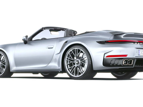Porsche 911 Turbo S Cabrio 2026 3D Model