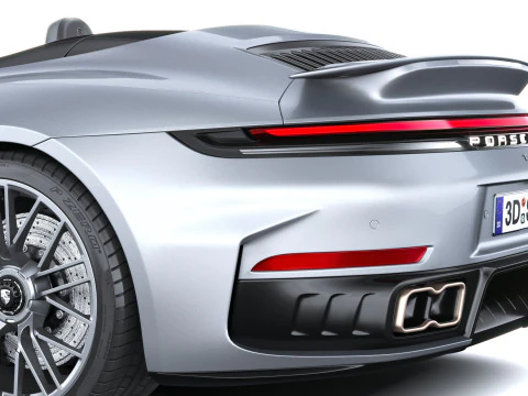 Porsche 911 Turbo S Cabrio 2026 3D Model