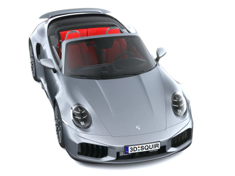 Porsche 911 Turbo S Cabrio 2026 3D Model