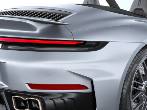 Porsche 911 Turbo S Cabrio 2026 3D Model
