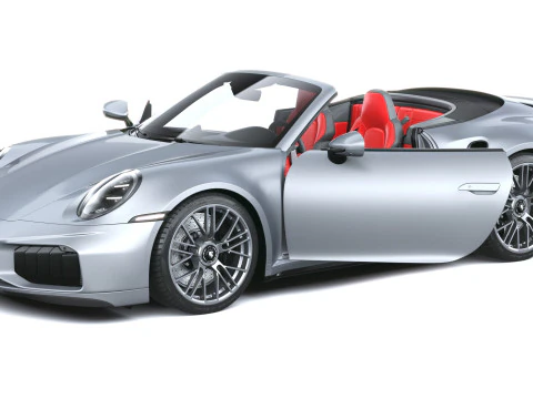 Porsche 911 Turbo S Cabrio 2026 3D Model
