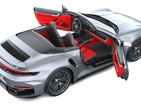 Porsche 911 Turbo S Cabrio 2026 3D Model