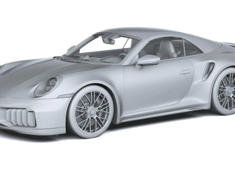 Porsche 911 Turbo S Cabrio 2026 3D Model