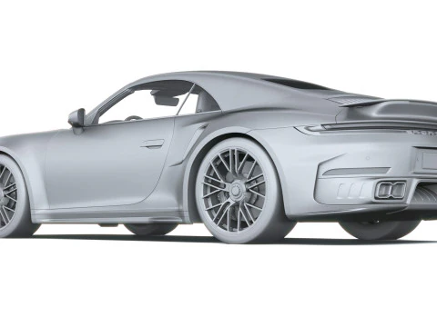 Porsche 911 Turbo S Cabrio 2026 3D Model
