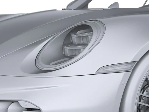Porsche 911 Turbo S Cabrio 2026 3D Model