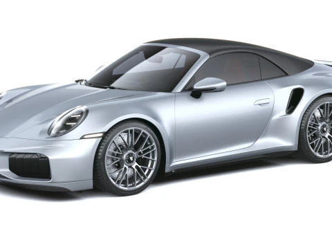 Porsche 911 Turbo S Cabrio 2026 3D Model