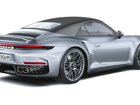 Porsche 911 Turbo S Cabrio 2026 3D Model