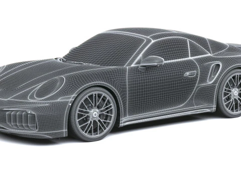 Porsche 911 Turbo S Cabrio 2026 3D Model