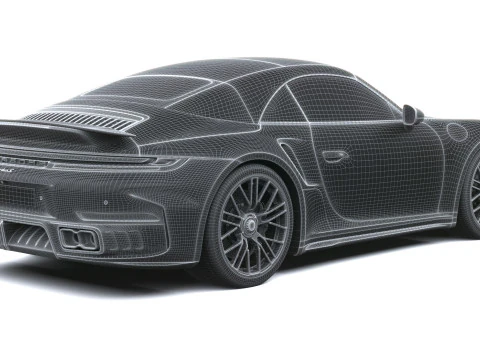Porsche 911 Turbo S Cabrio 2026 3D Model