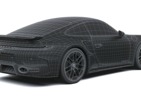 Porsche 911 Turbo S Coupé Aero 2026 Modelo 3D