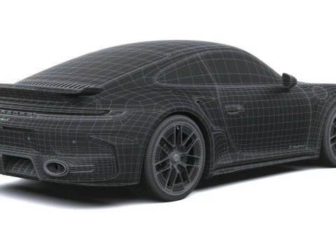 Porsche 911 Turbo S Coup&eacute; Aero 2026 Modelo 3D