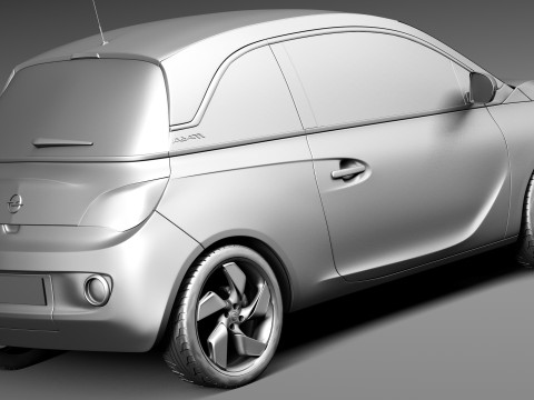 Opel Adam 2013 3D-Modell