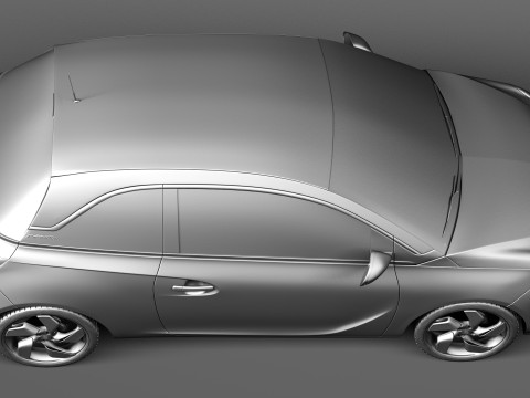 Opel Adam 2013 3D-Modell