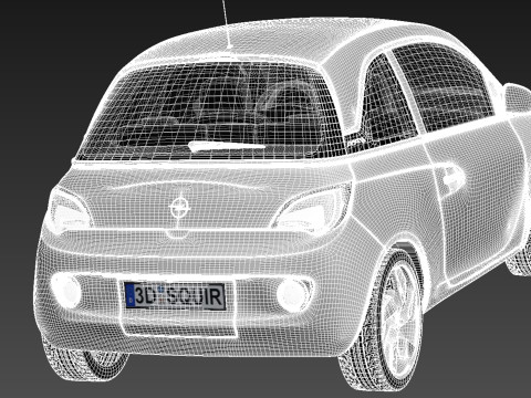 Opel Adam 2013 3D-Modell
