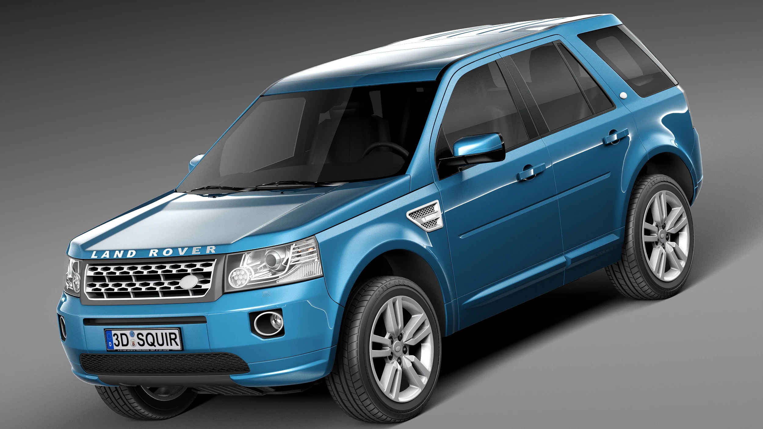 Land Rover Freelander 2 2013 3D Model .c4d .max .obj .3ds .fbx .stl .blend