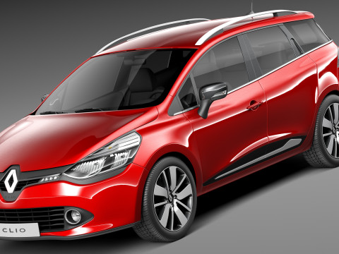 Renault Clio Estate 2013 3D Model