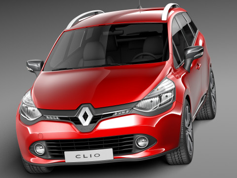 Renault Clio Estate 2013 3D Model