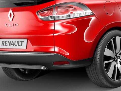 Renault Clio Estate 2013 3D Model