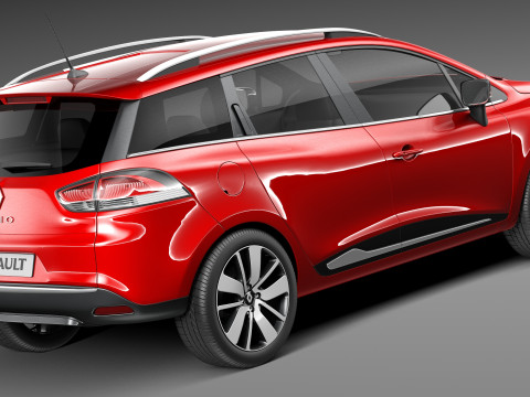 Renault Clio Estate 2013 3D Model