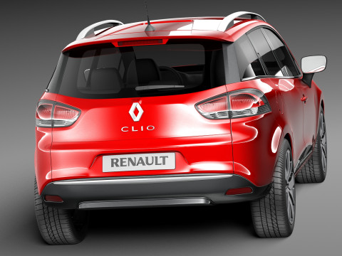 Renault Clio Estate 2013 3D Model