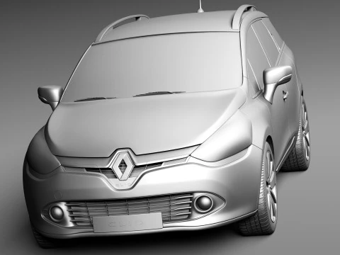 Renault Clio Estate 2013 3D Model