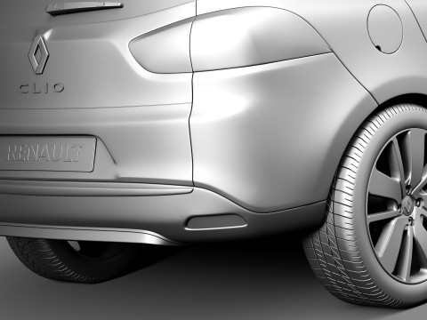 Renault Clio Estate 2013 3D Model