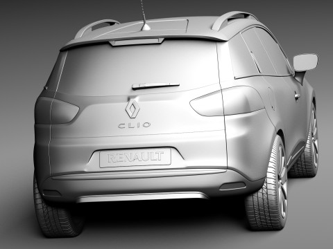 Renault Clio Estate 2013 3D Model