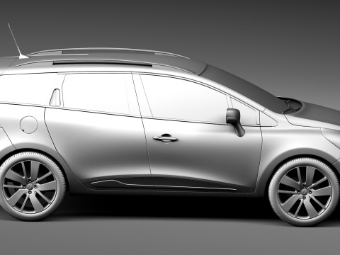Renault Clio Estate 2013 3D Model