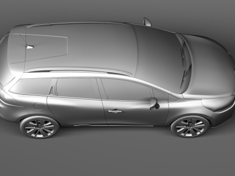 Renault Clio Estate 2013 3D Model