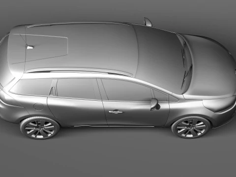 Renault Clio Estate 2013 3D Model