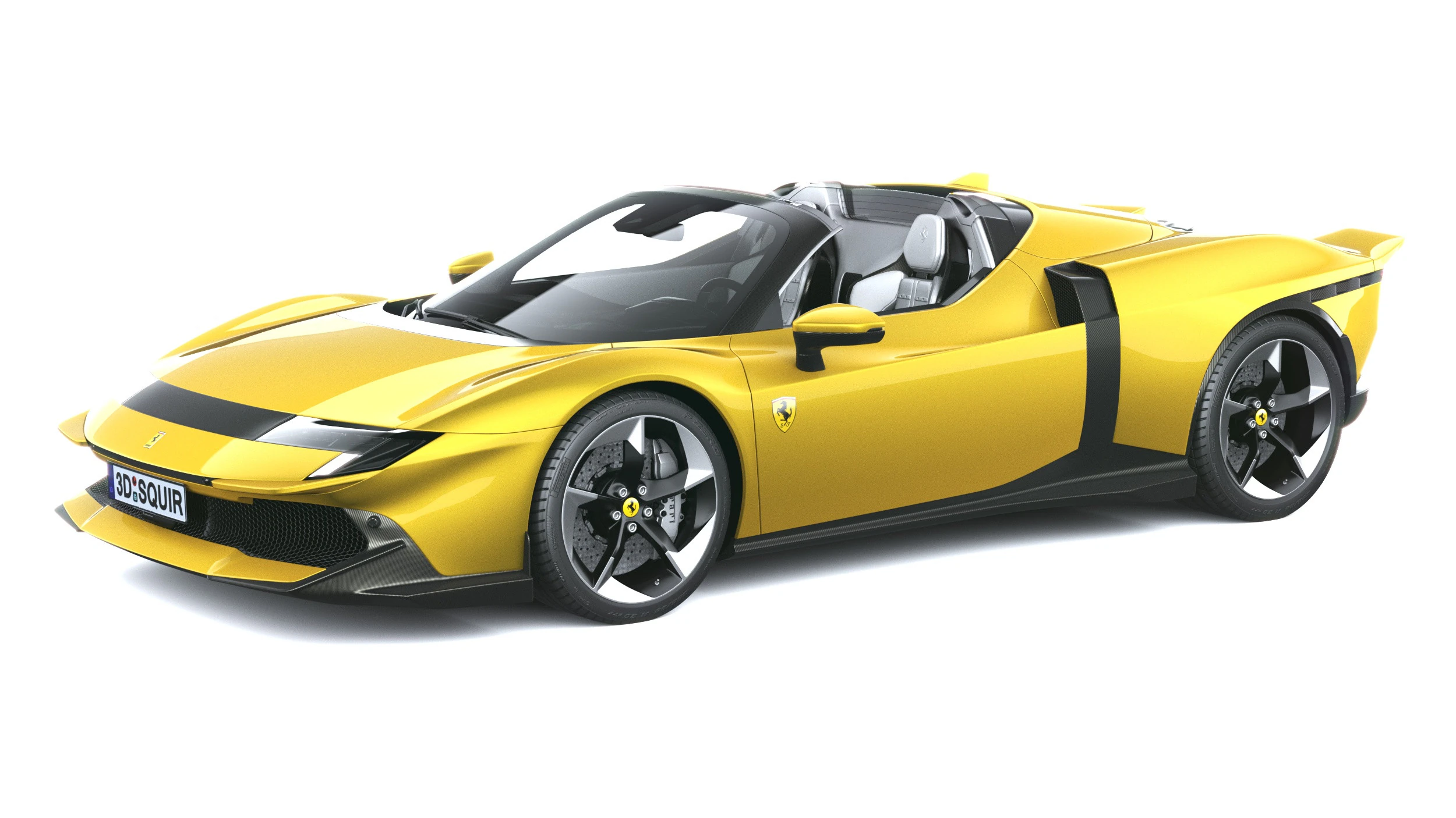 Ferrari 849 Testarossa Spider 2026 3D Model .c4d .max .obj .3ds .fbx .stl .blend 