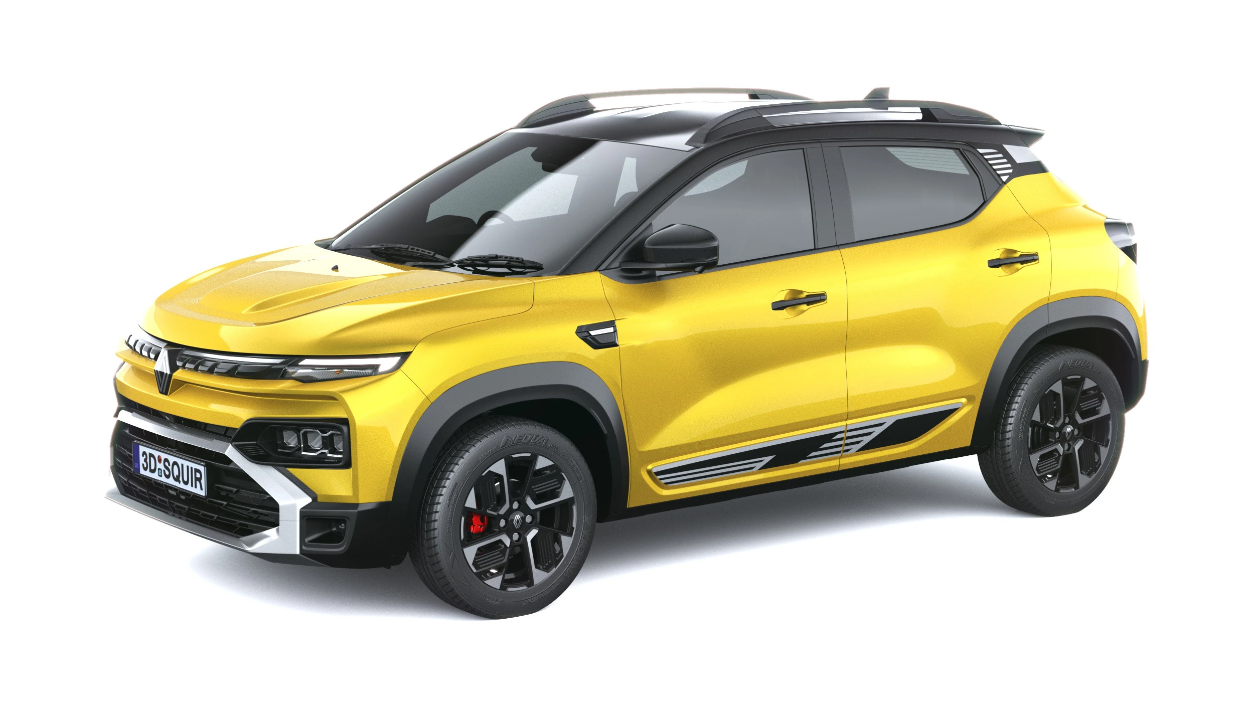 Renault Kiger 2026 3D Model .c4d .max .obj .3ds .fbx .stl .blend