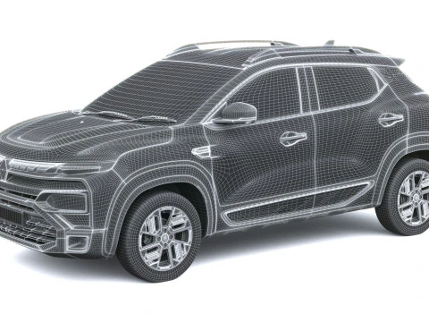 Renault Kiger 2026 3D Model