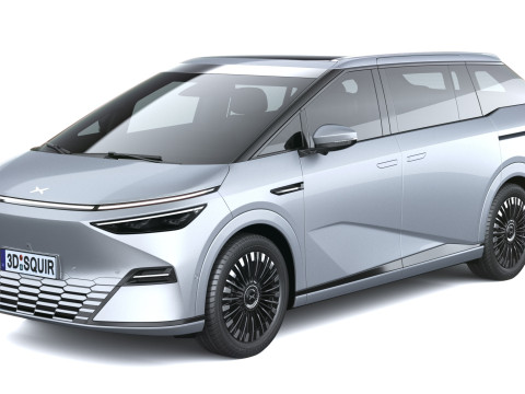 Xpeng X9 2025 3D Модель