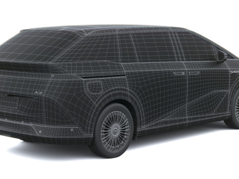 Xpeng X9 2025 3D Модель