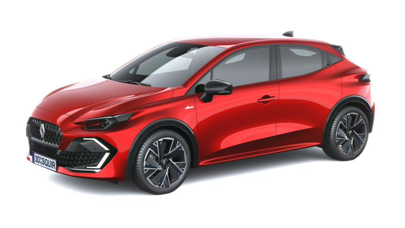 雷诺 Clio 2026 3D 模型 .c4d .max .obj .3ds .fbx .stl .blend 