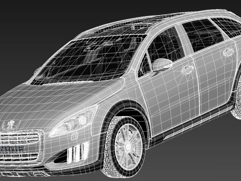 Peugeot 508 RXH 2013 3D Model