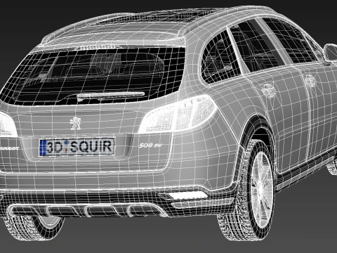 Peugeot 508 RXH 2013 3D Model