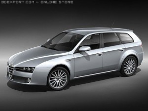 Alfa Romeo 159 SportWagon 3D मॉडल