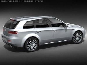 Alfa Romeo 159 SportWagon 3D Модель