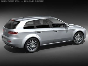 Alfa Romeo 159 SportWagon 3D Model
