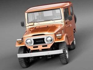toyota land cruiser fj40 1975 3D Model